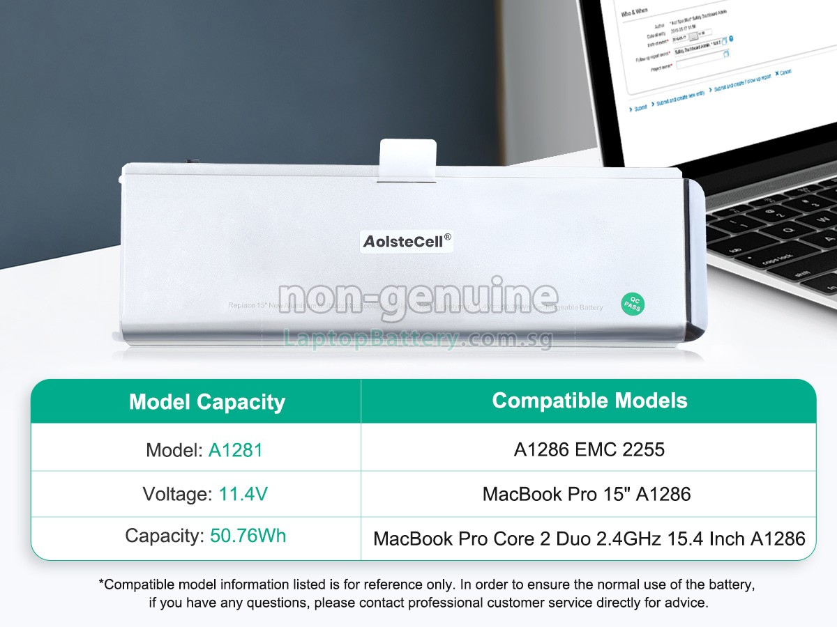 replacement Apple MacBook Pro MB470LL/A 15.4 inch battery