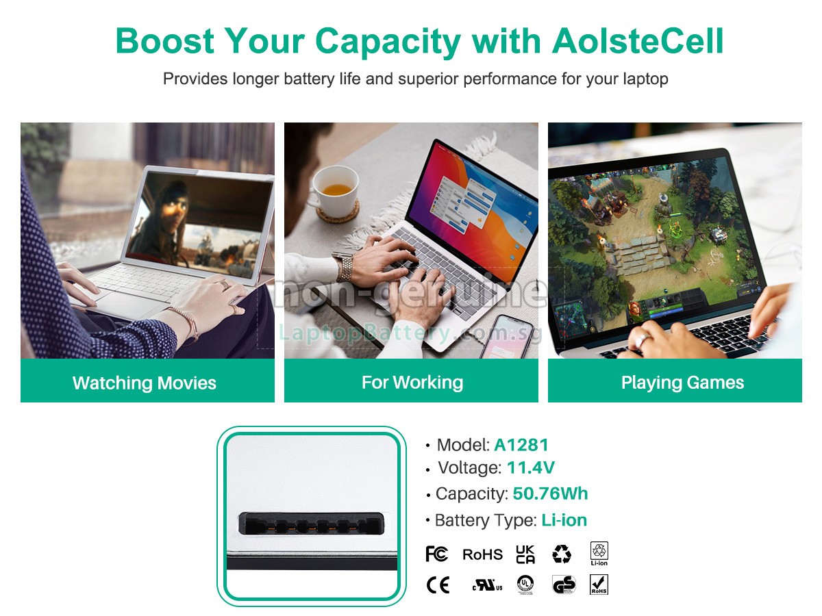 replacement Apple MacBook Pro MB470LL/A 15.4 inch battery