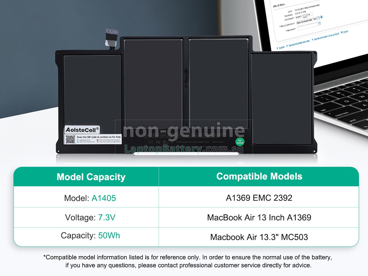 replacement Apple MacBook Air 13_ MC503LL/A battery