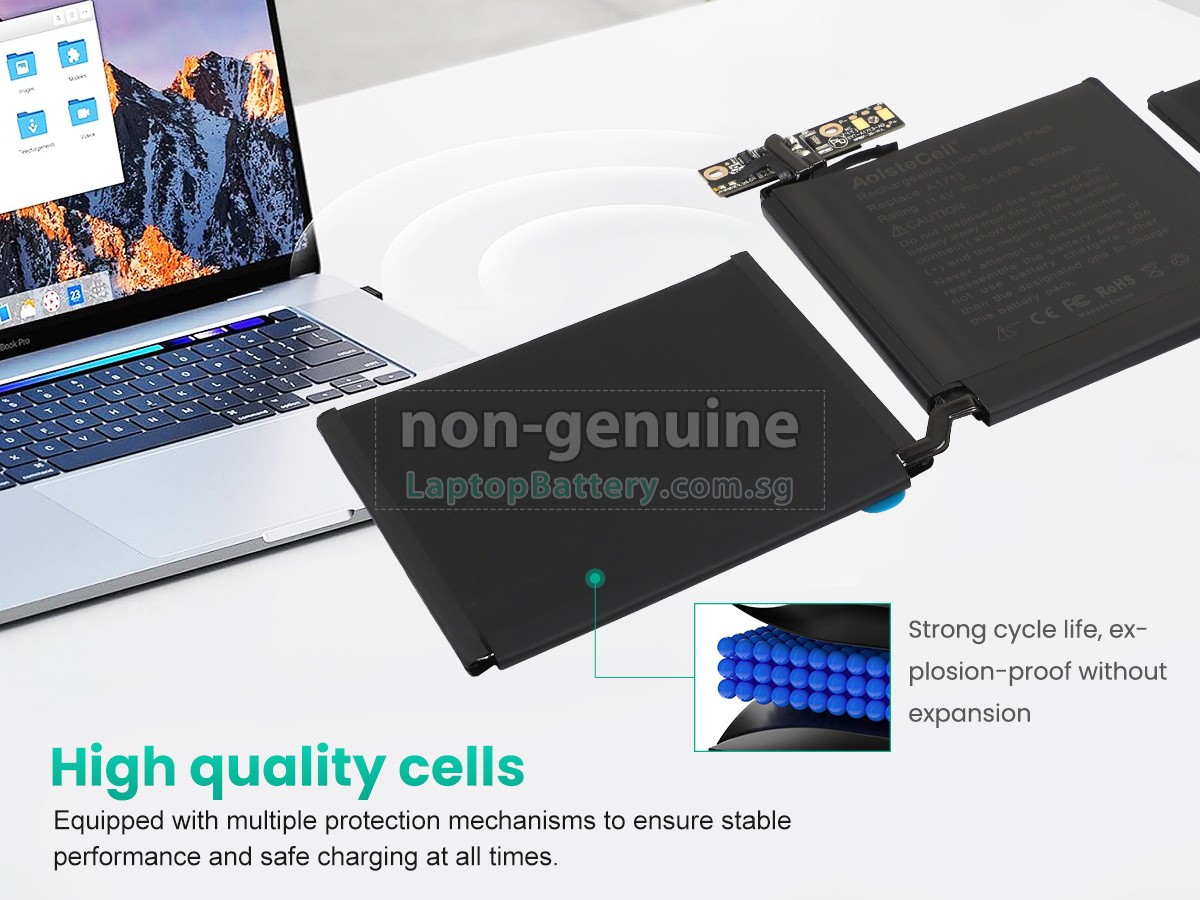 replacement Apple MacBook Pro Core I5 2.0GHZ 13.3 inch Retina A1708(EMC 2978) battery