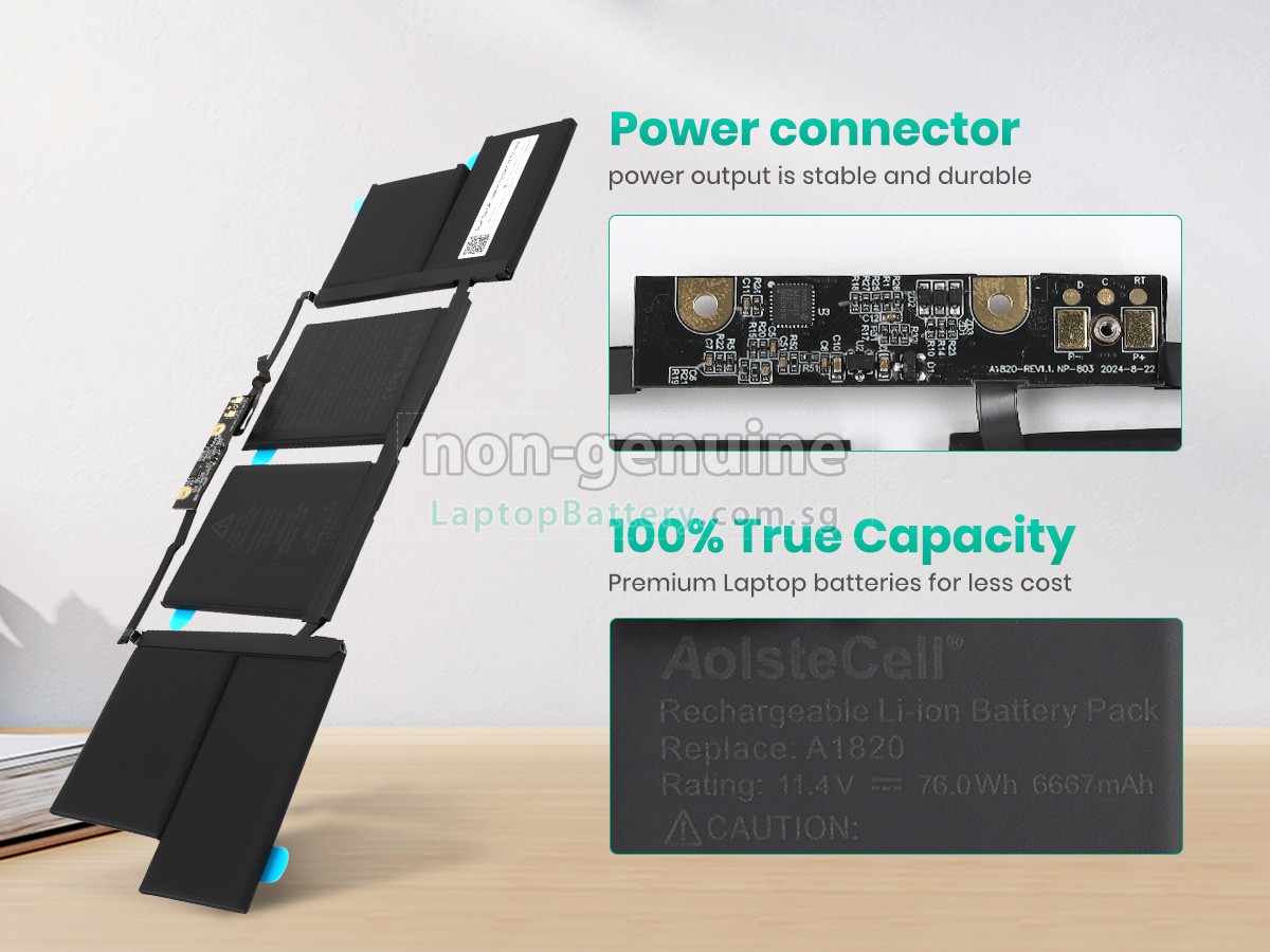 Battery for Apple MPTT2LL/A,replacement Apple MPTT2LL/A laptop battery