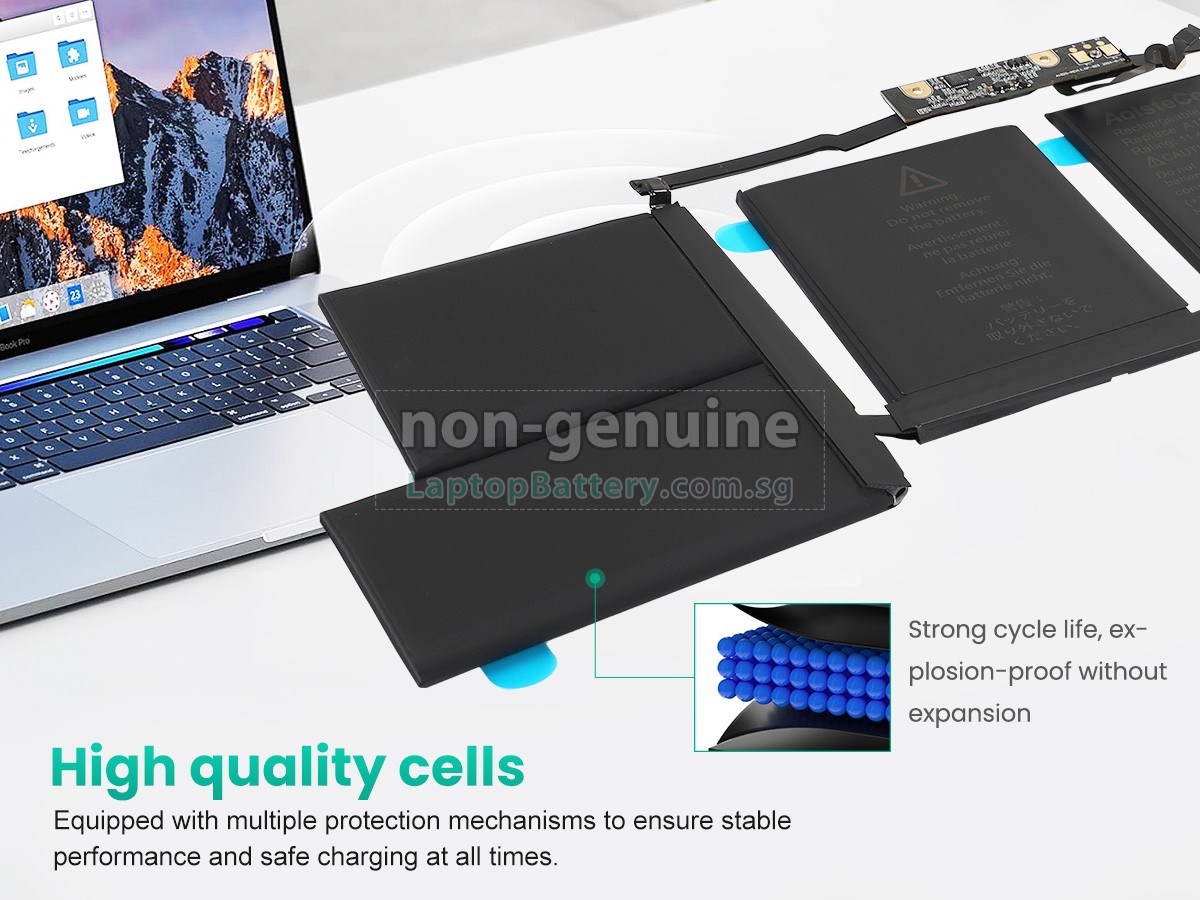 replacement Apple MacBook Pro 15.4 inch TOUCH A1707(EMC 3162) battery