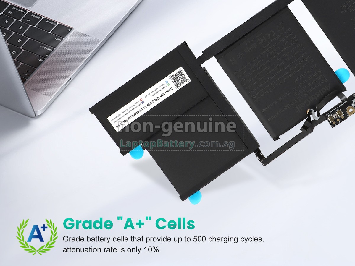 replacement Apple MacBook Pro 15.4 inch TOUCH A1707(EMC 3162) battery