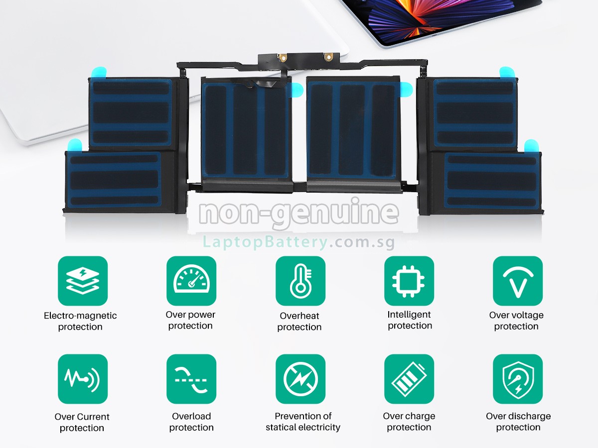 replacement Apple MacBook Pro 15.4 inch TOUCH A1707(EMC 3162) battery