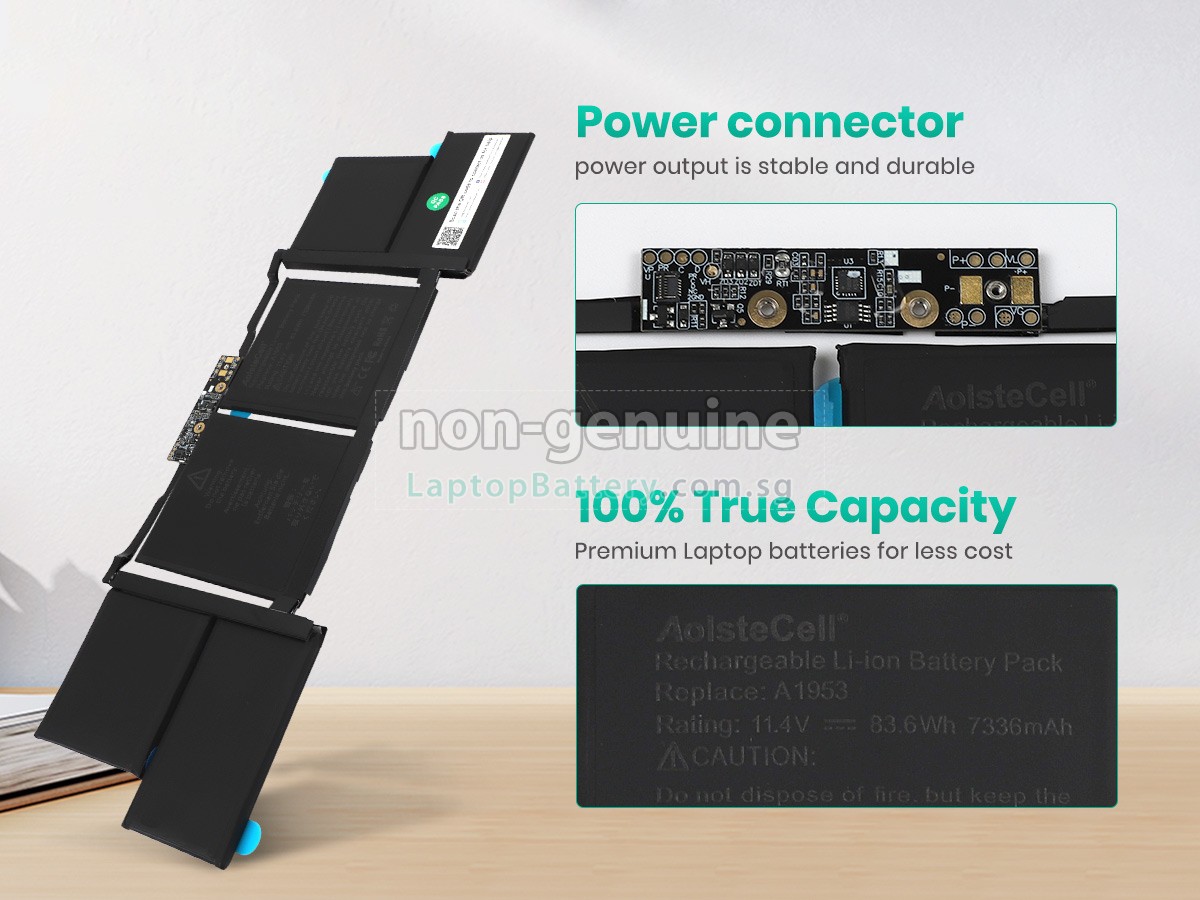 replacement Apple MacBook Pro Core I7 2.6G 15 inch TOUCH/2018 battery