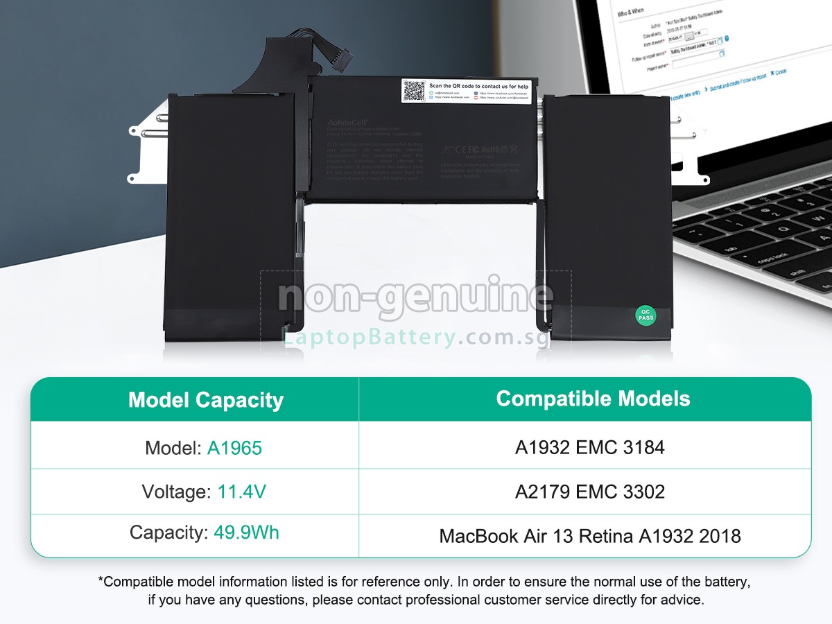 replacement Apple MWTJ2LL/A battery