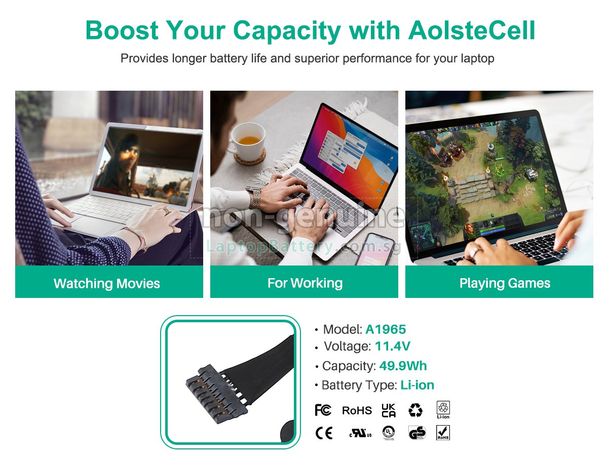 replacement Apple MWTJ2LL/A battery