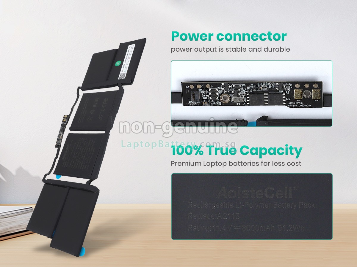replacement Apple MacBook Pro 16-inch Core I9 2.3GHZ 2019 5600M A2141(EMC 3347) battery