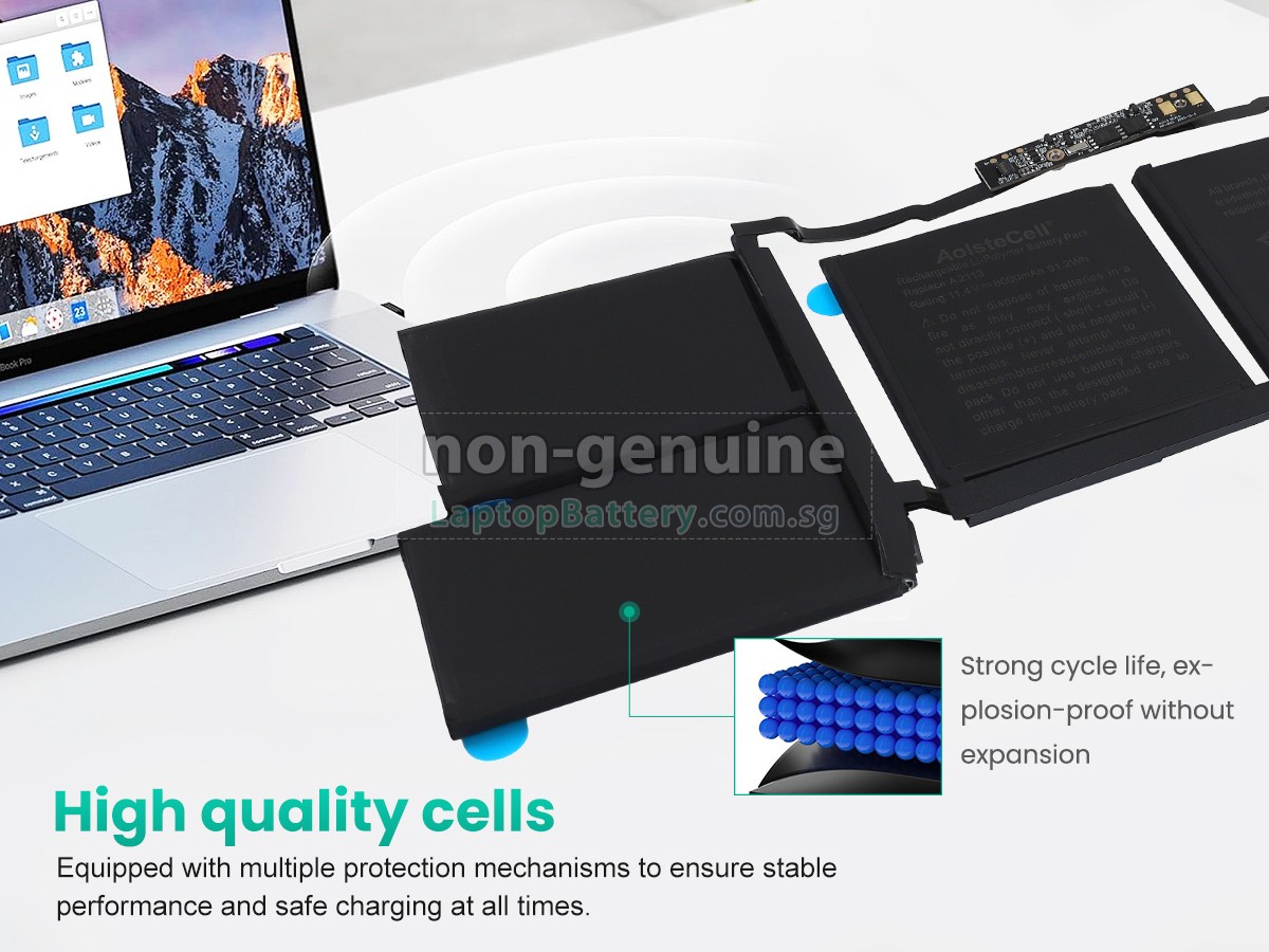 replacement Apple MacBook Pro 16-inch Core I9 2.3GHZ 2019 5600M A2141(EMC 3347) battery