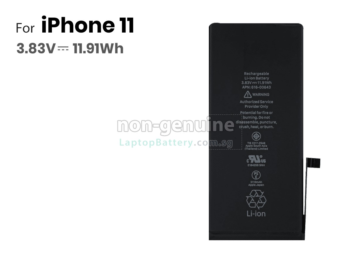 replacement Apple MWN12ZA/A battery