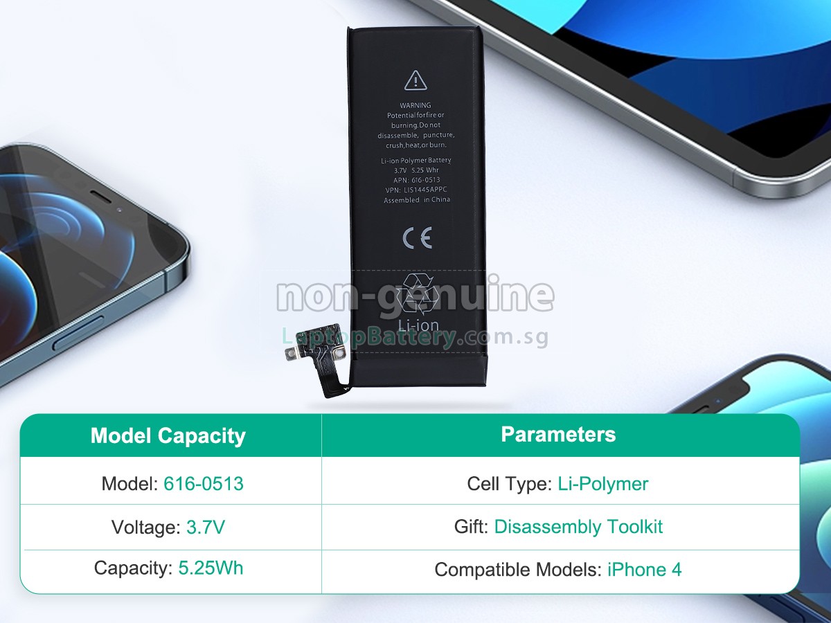 replacement Apple 616-0512 battery