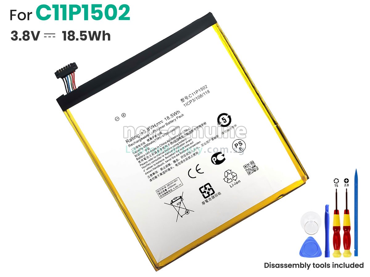 replacement Asus C11P1502 battery