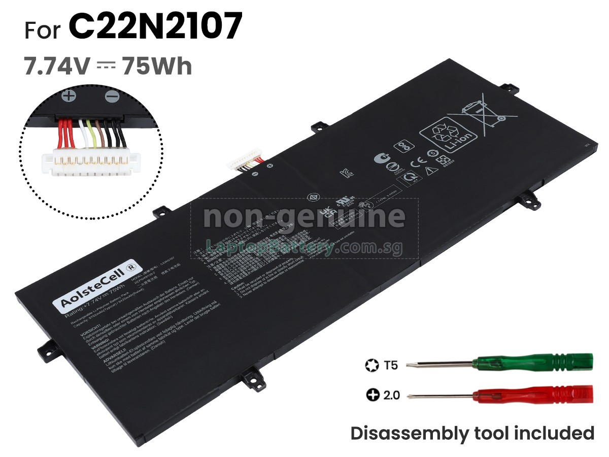 replacement Asus ZenBook 14 OLED UX3402ZA-OLED1Q7 battery