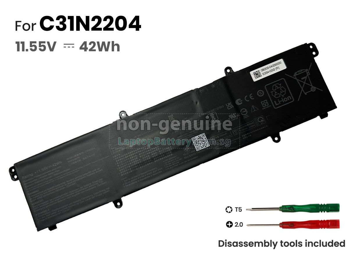replacement Asus C31N2204 battery