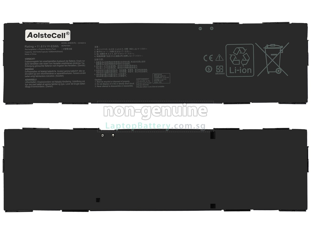 replacement Asus C31N2313 battery