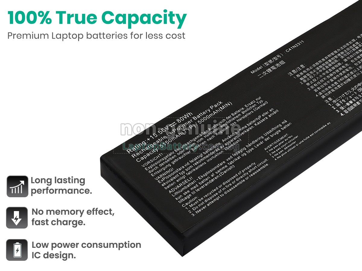 replacement Asus Rog AllY X RC72LA-NH021W battery