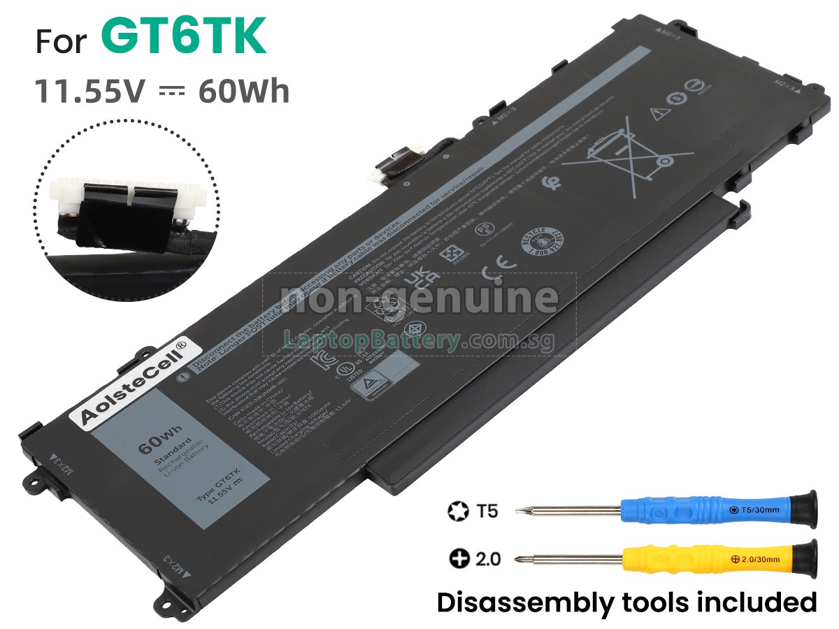 replacement Dell GT6TK battery