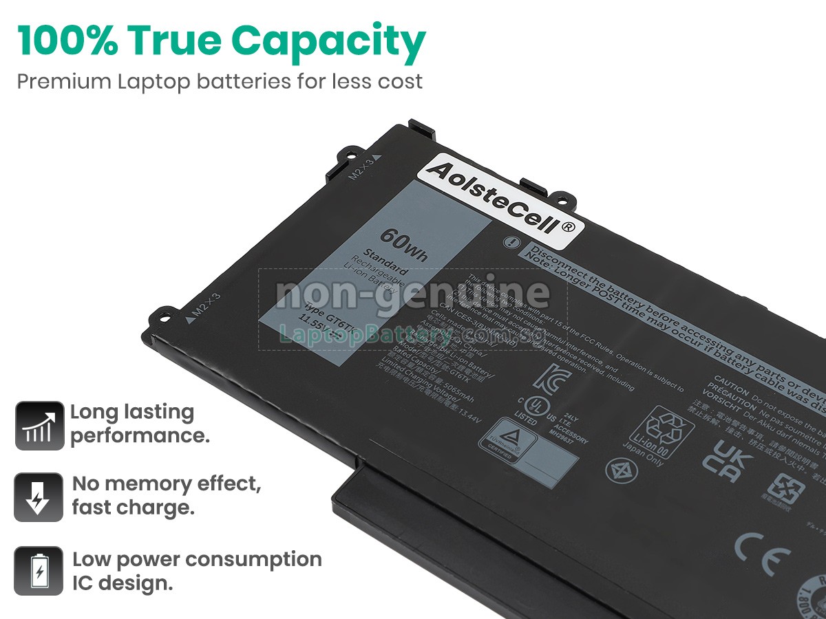 replacement Dell GT6TK battery