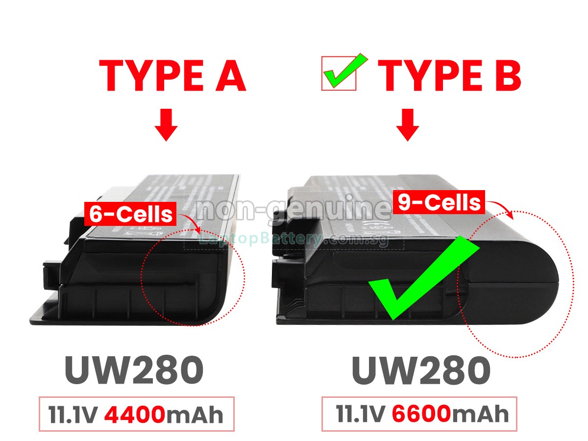 replacement Dell NR239 battery