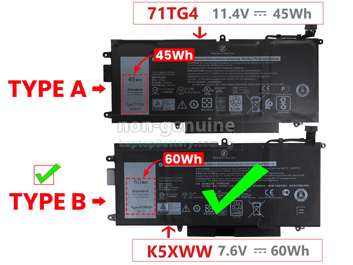 replacement Dell N18GG battery