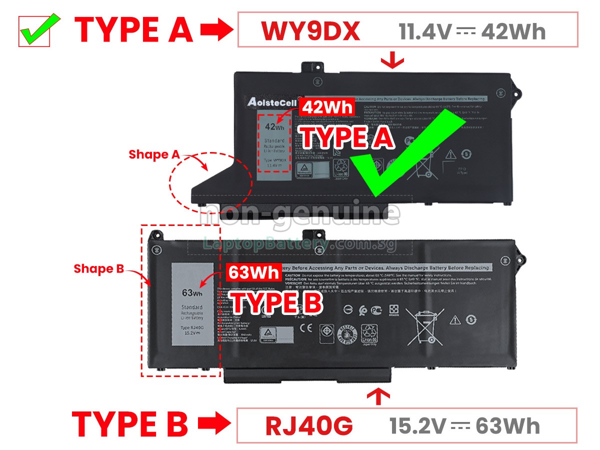 replacement Dell P137G battery