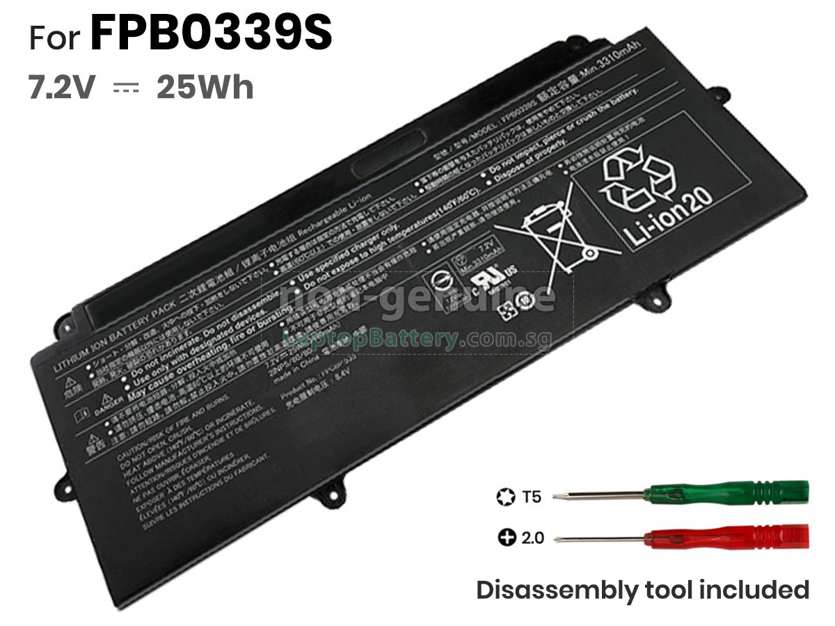 replacement Fujitsu CP737633-01 battery
