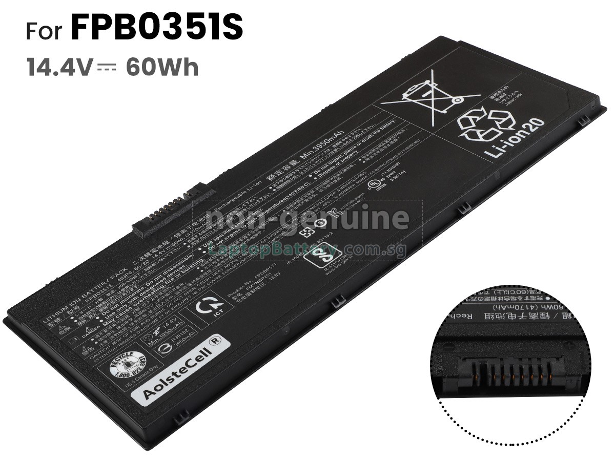 replacement Fujitsu CP798899-01 battery
