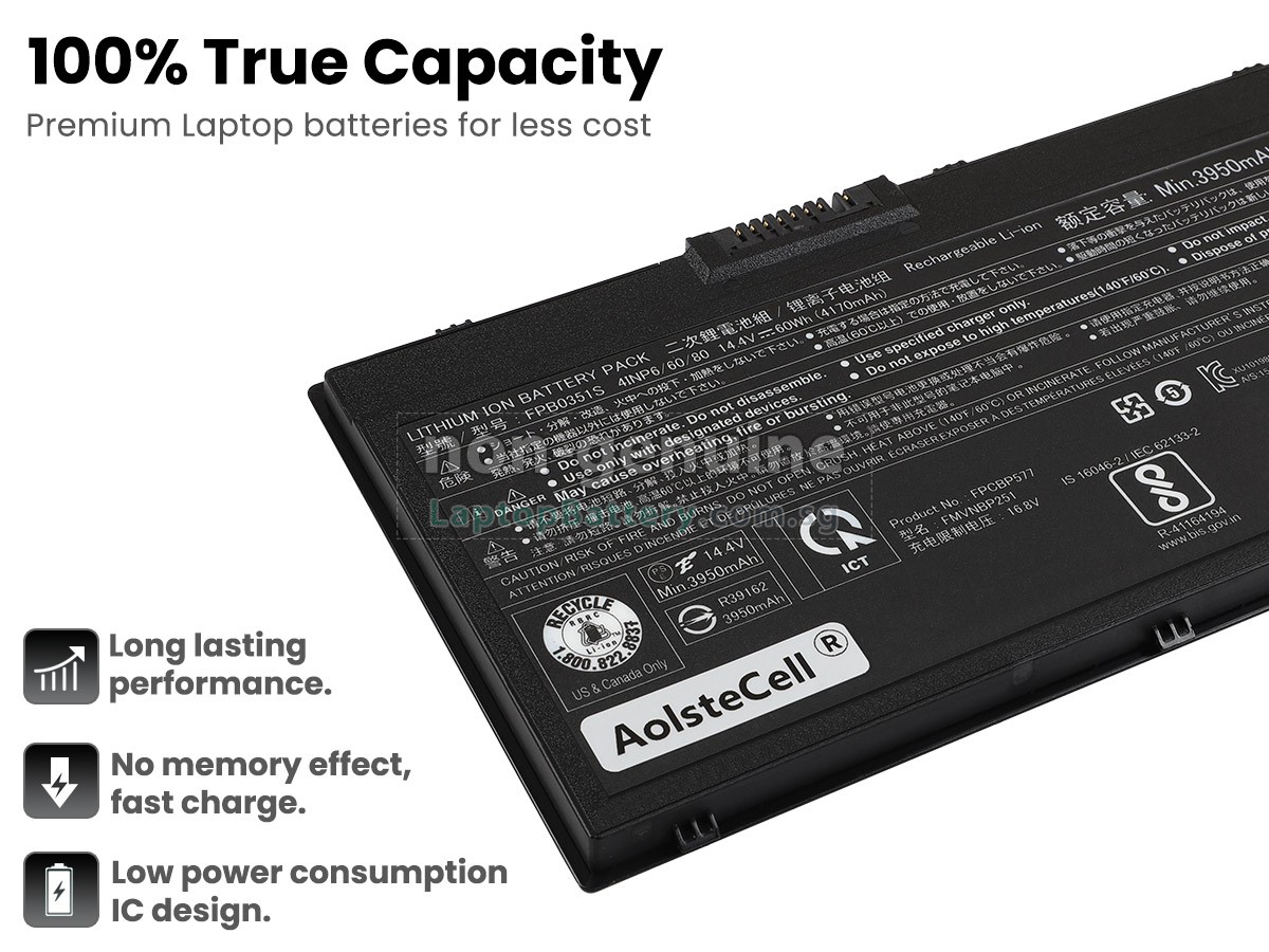 replacement Fujitsu CP798899-01 battery