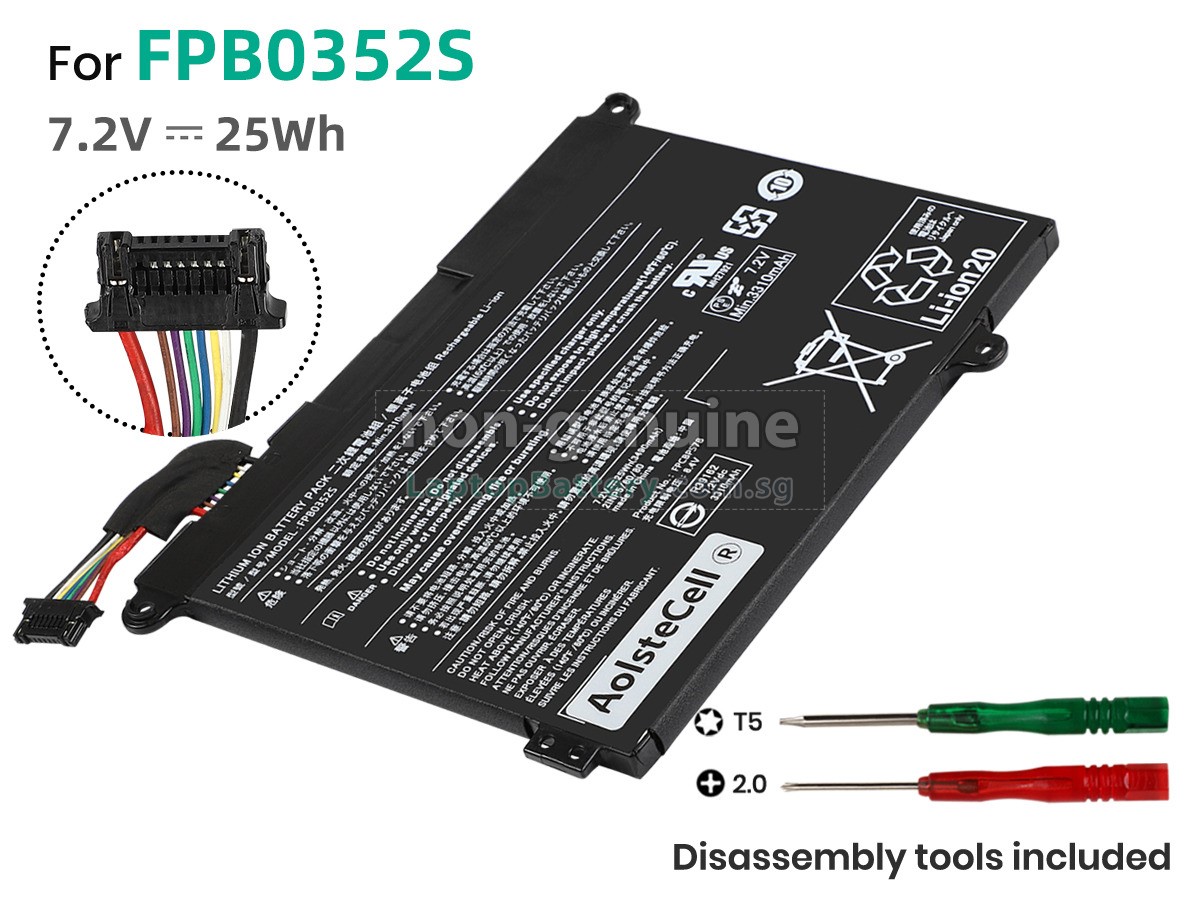 replacement Fujitsu FPCBP578 battery