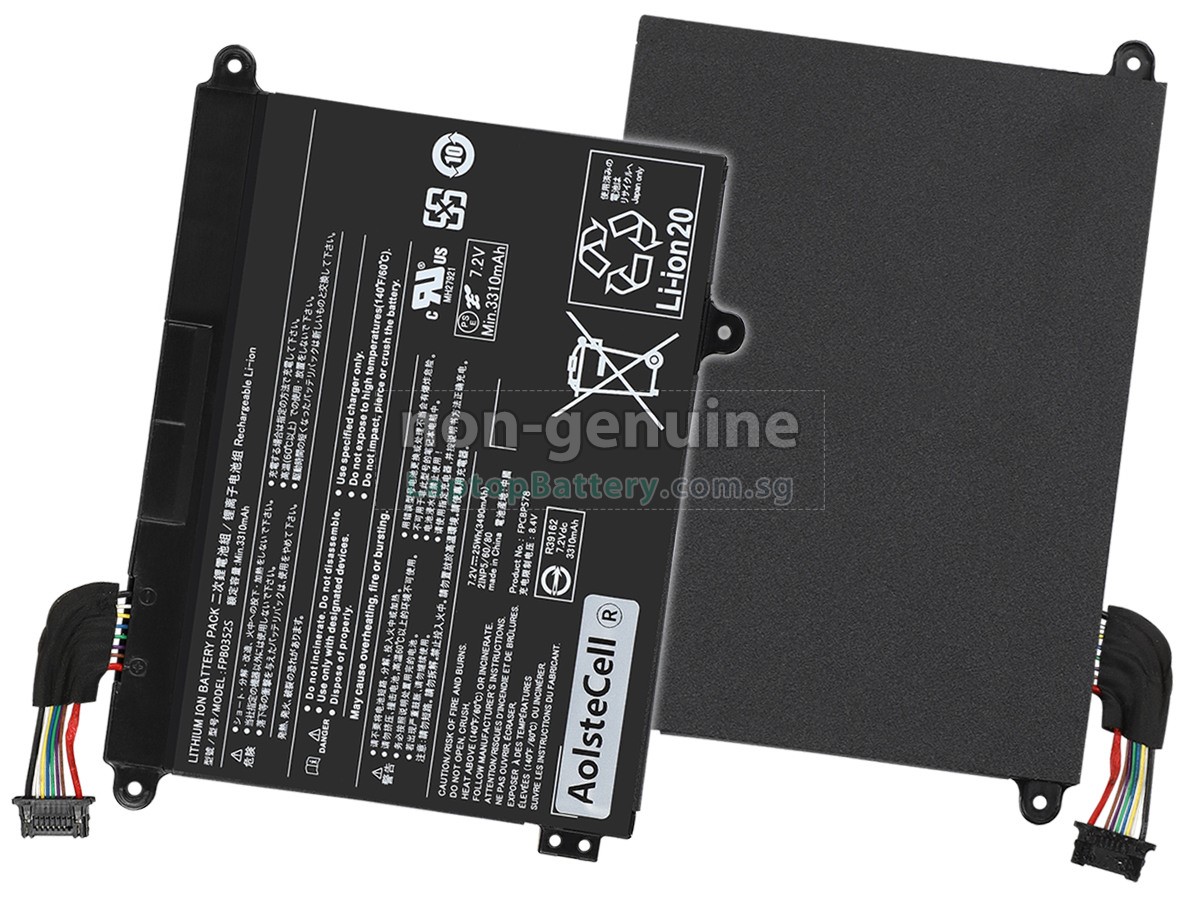 replacement Fujitsu FPCBP578 battery