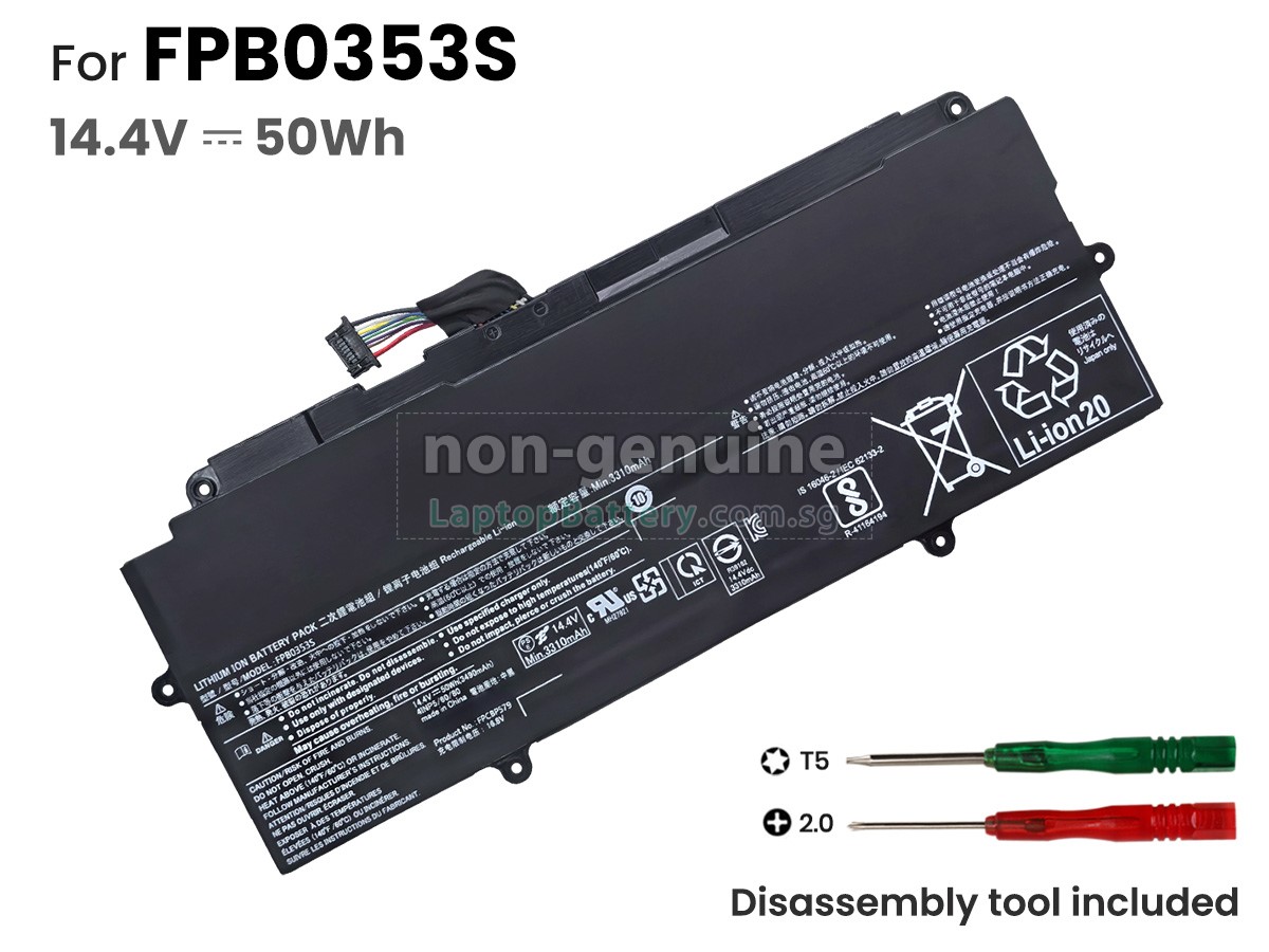 replacement Fujitsu FPB0353S battery
