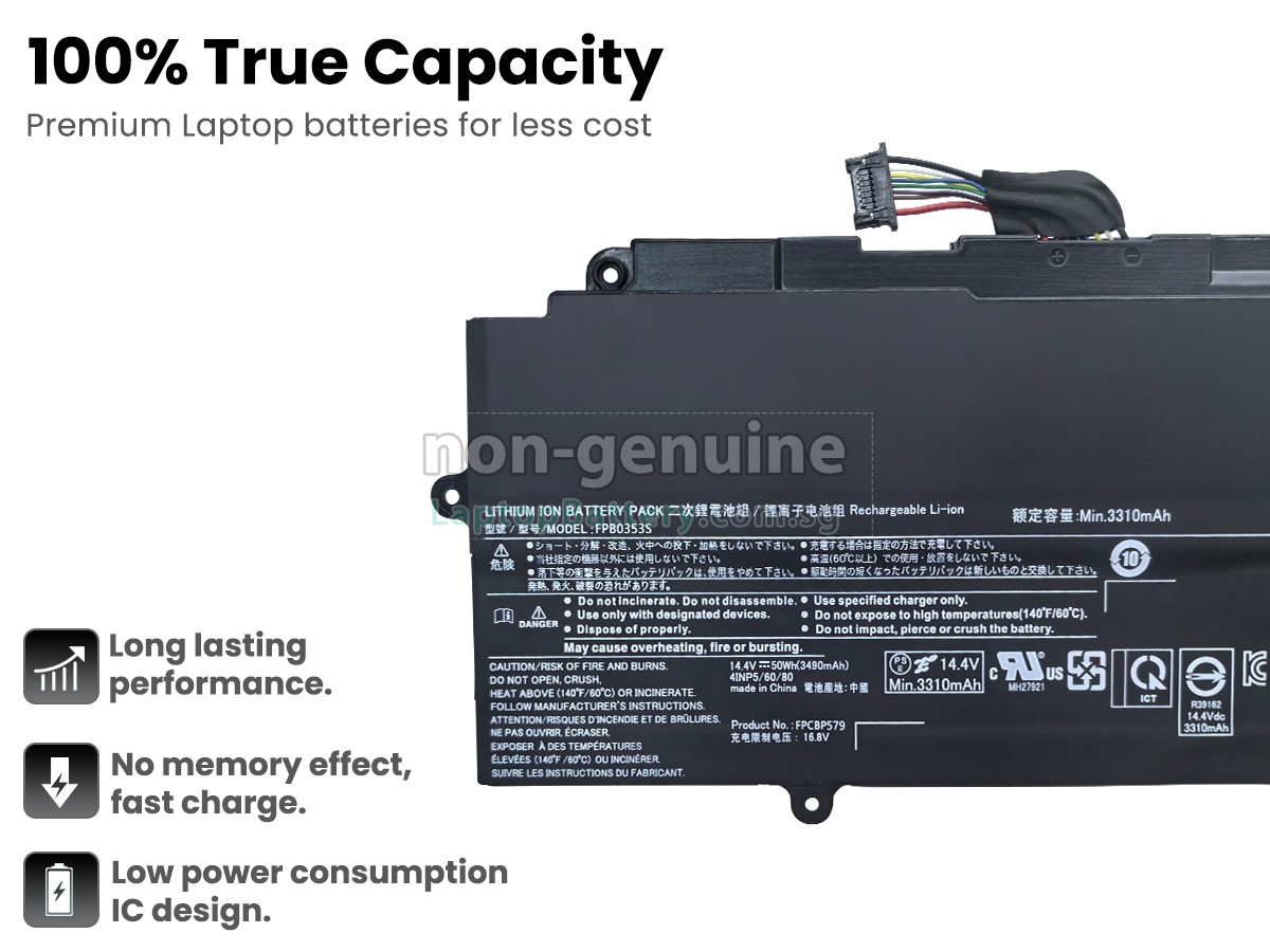replacement Fujitsu FPB0353S battery
