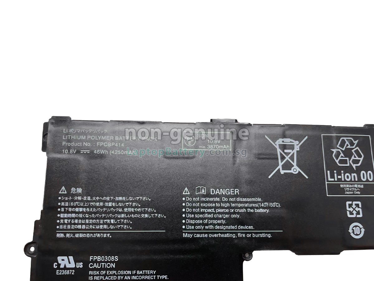 replacement Fujitsu Stylistic Q704 battery