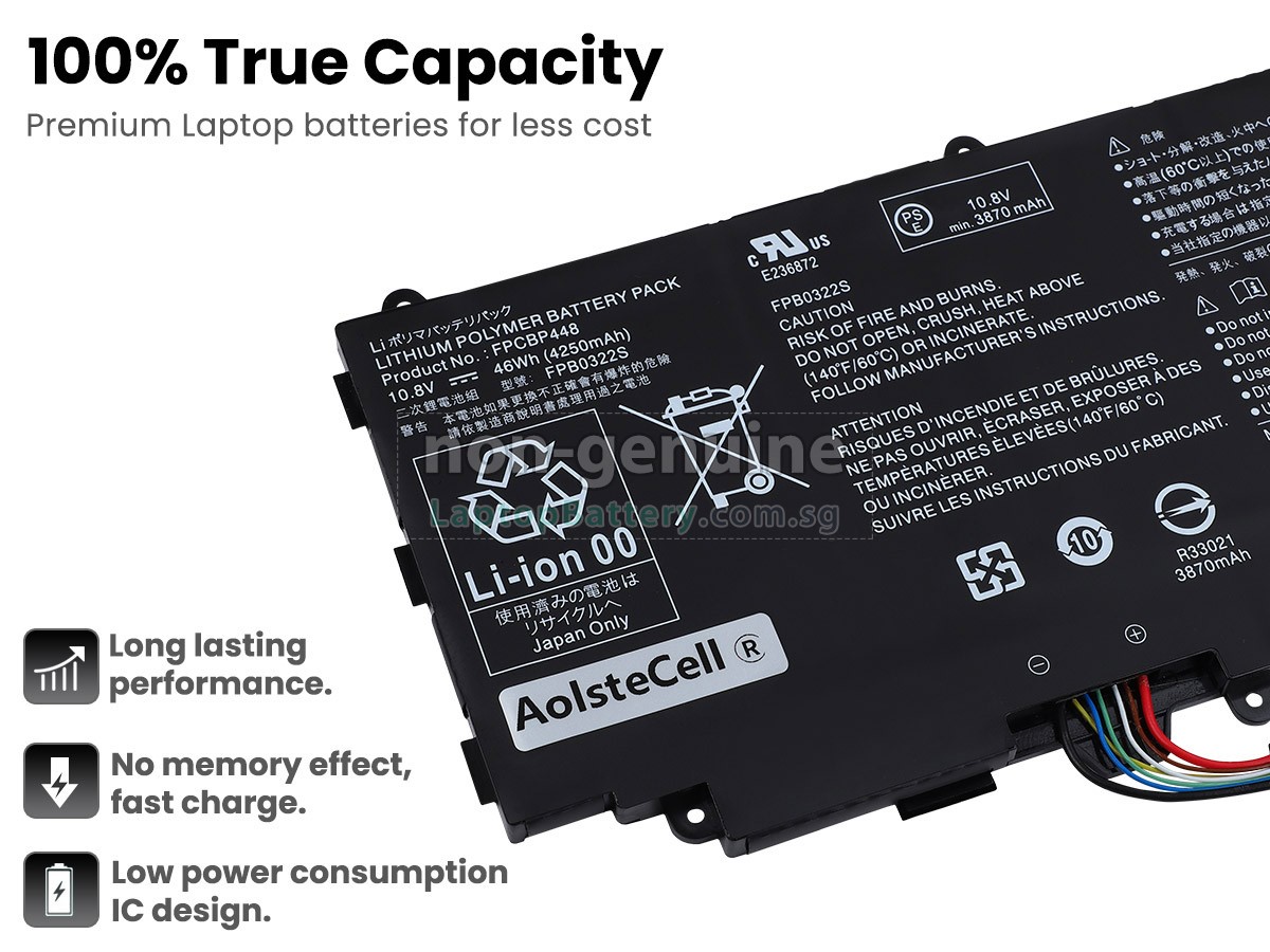 replacement Fujitsu Stylistic Q737 battery
