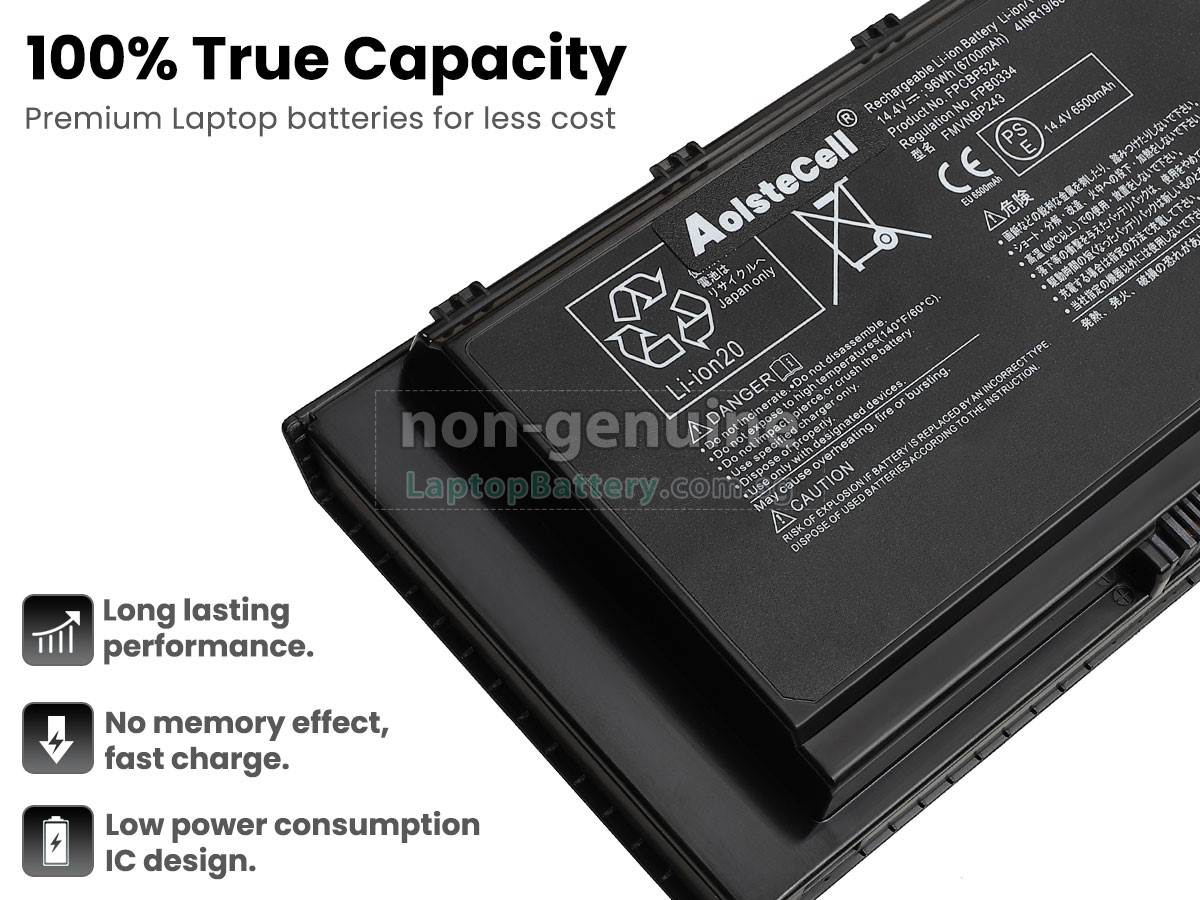 replacement Fujitsu FPB0334 battery