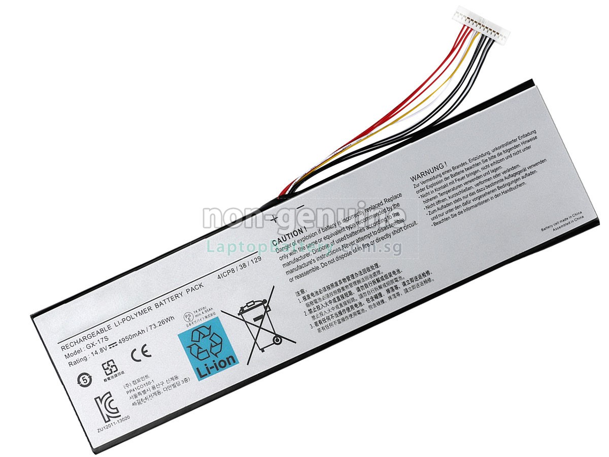replacement Gigabyte AORUS X7 V2 battery