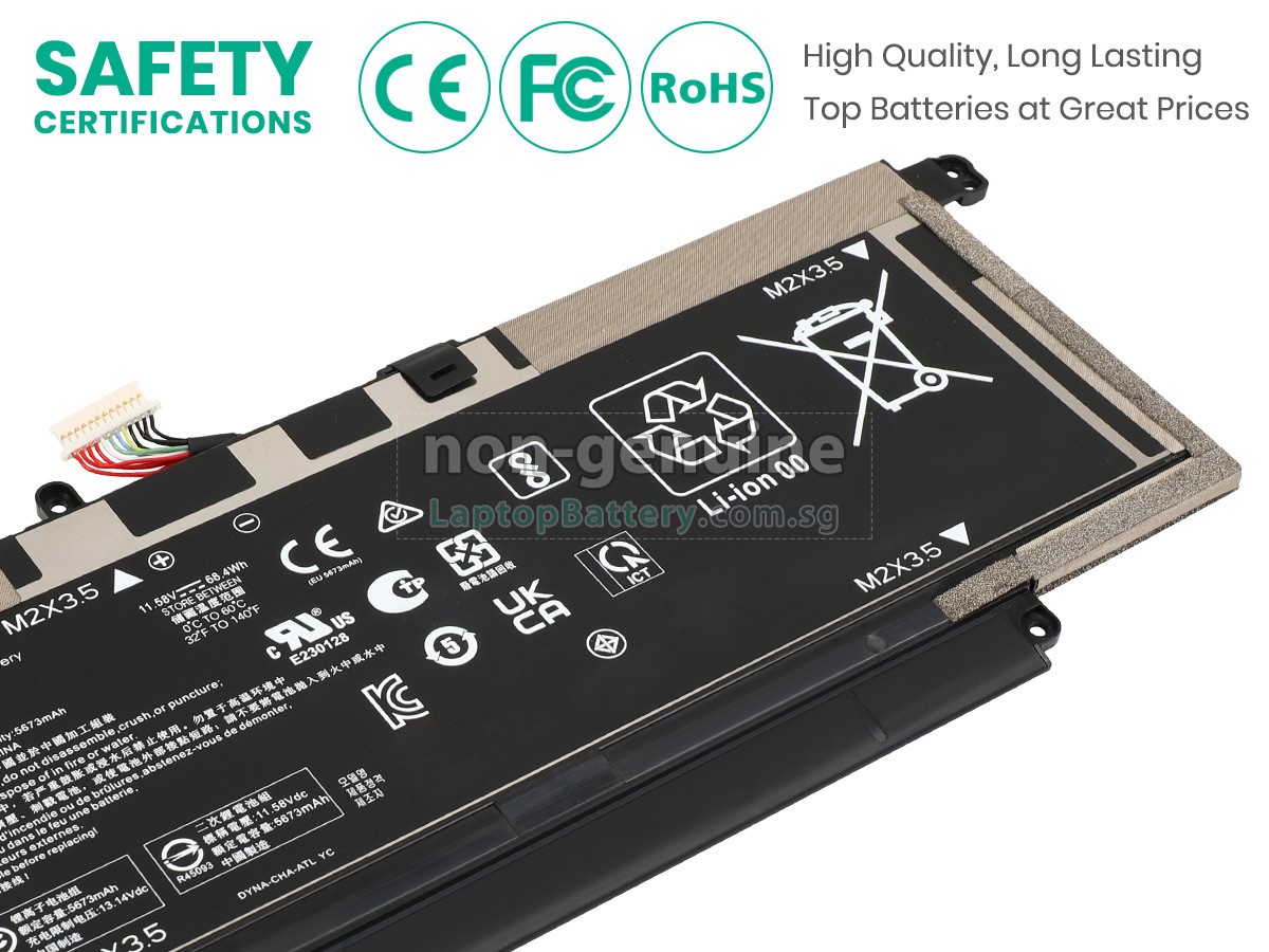 replacement HP Elite DRAGONFLY G4 battery