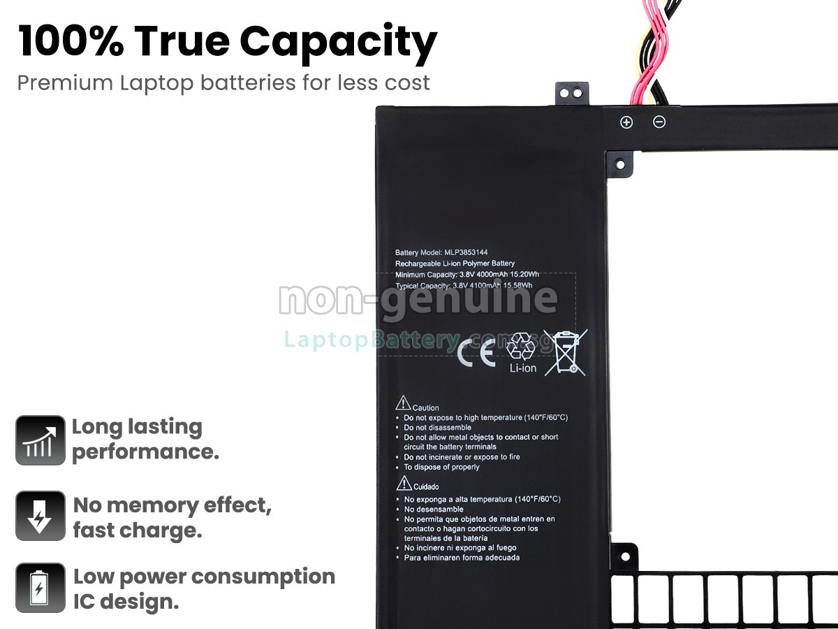 replacement HP MLP3853144 battery