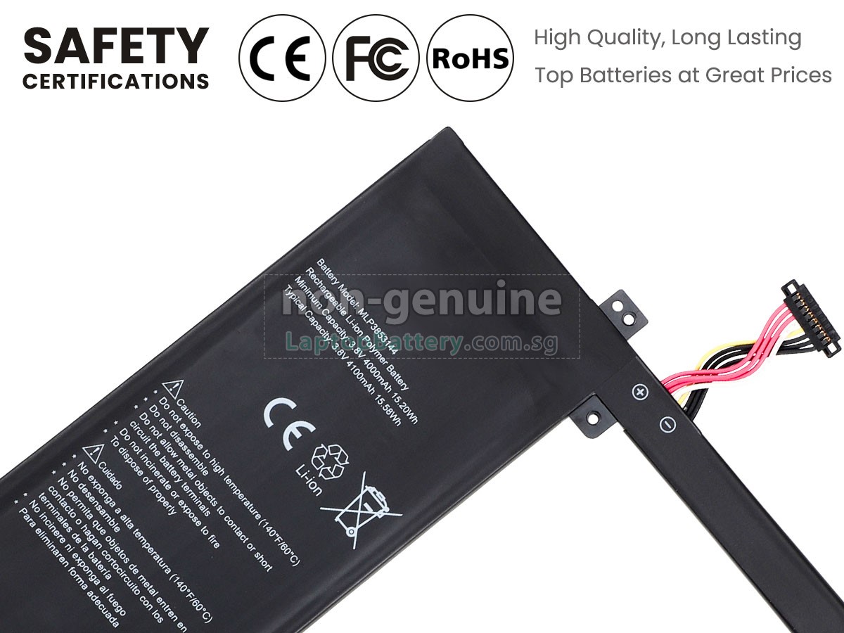 replacement HP MLP3853144 battery