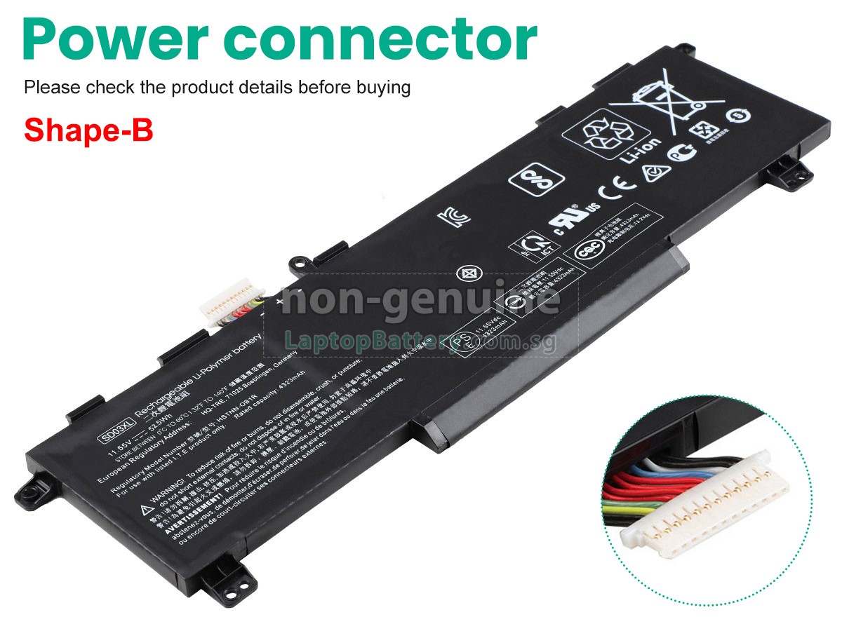 replacement HP SD03XL battery
