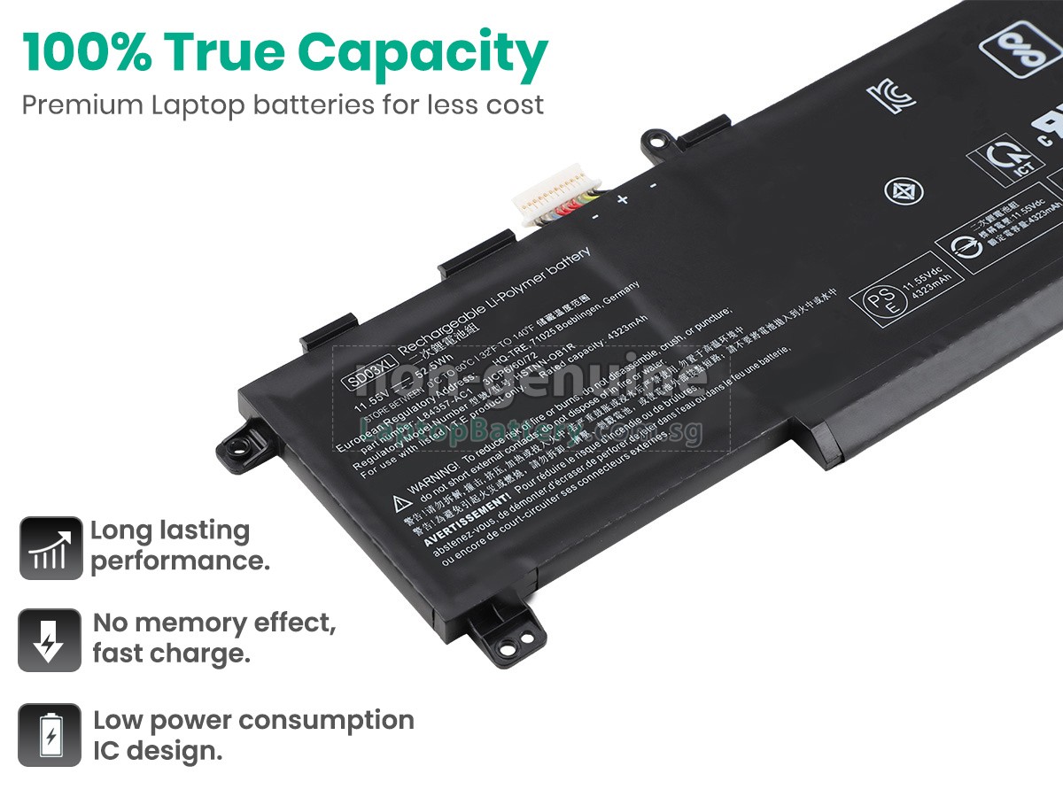 replacement HP SD03XL battery