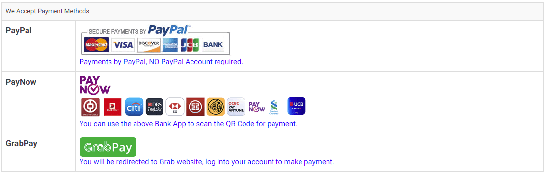 Payment Details