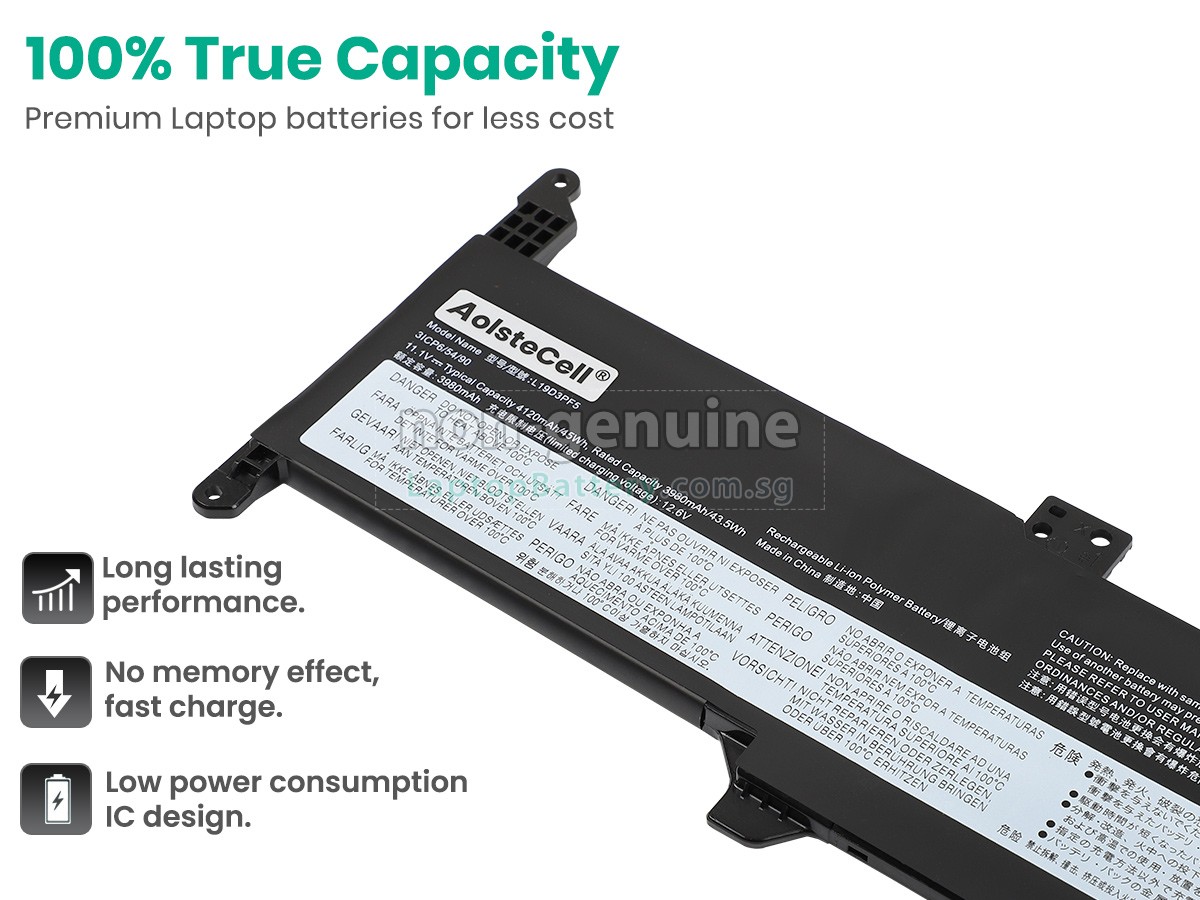 replacement Lenovo L19D3PF5 battery