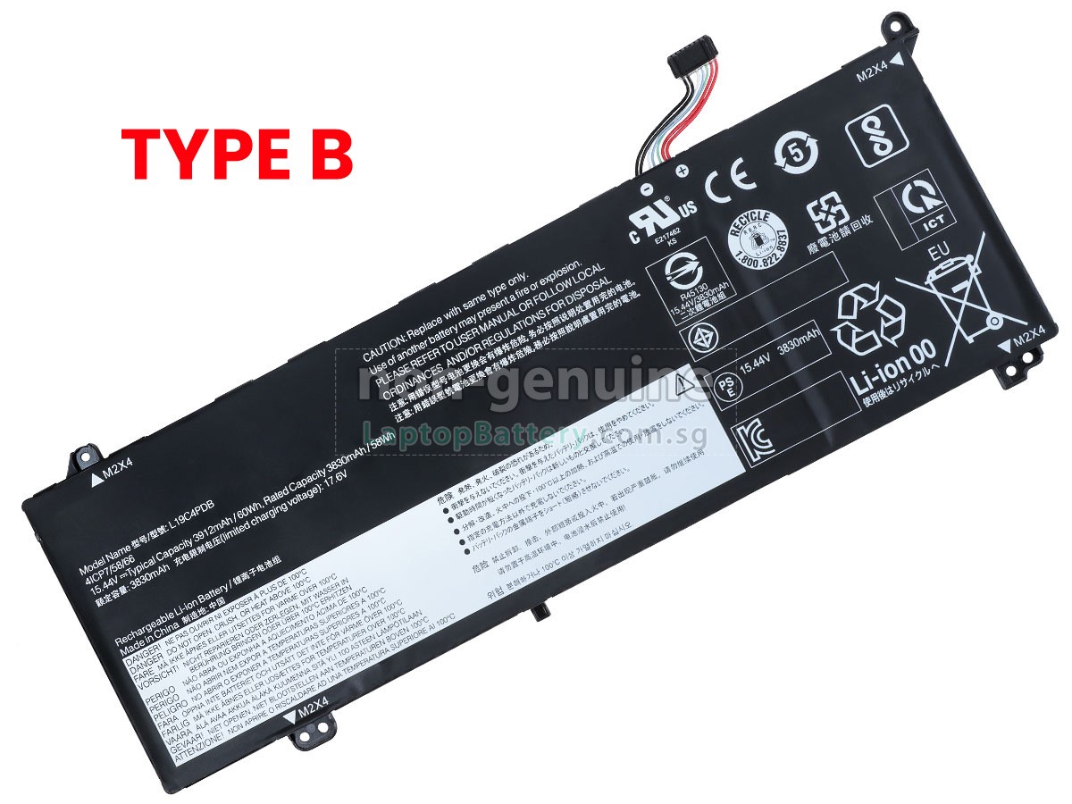 replacement Lenovo L19M4PDB battery