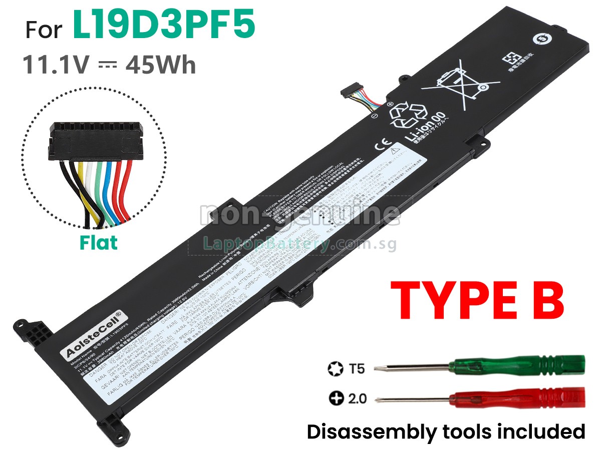 replacement Lenovo L19D3PF5 battery