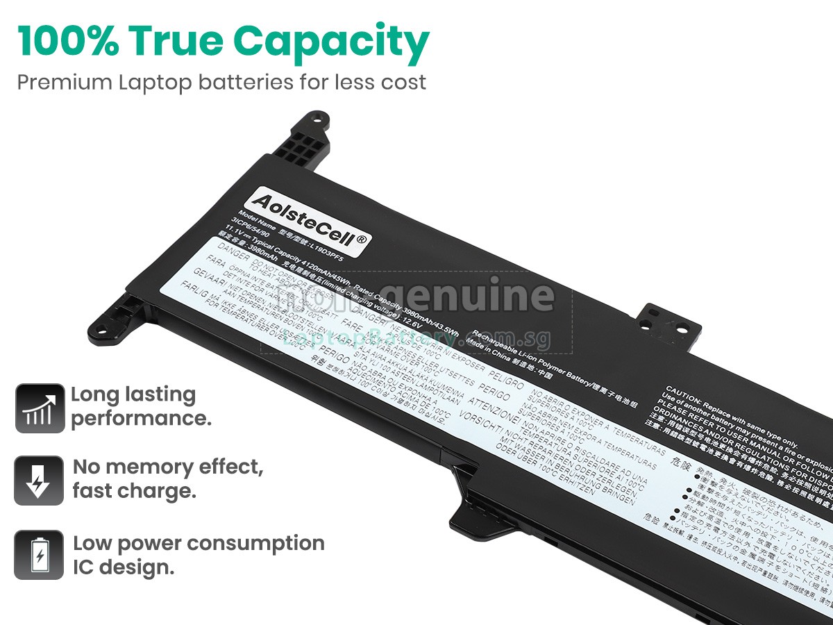 replacement Lenovo L19D3PF5 battery