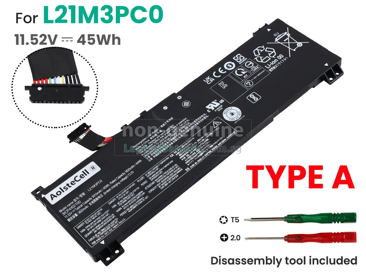 replacement Lenovo IdeaPad GAMING 3 15ARH7-82SB00F8KR battery