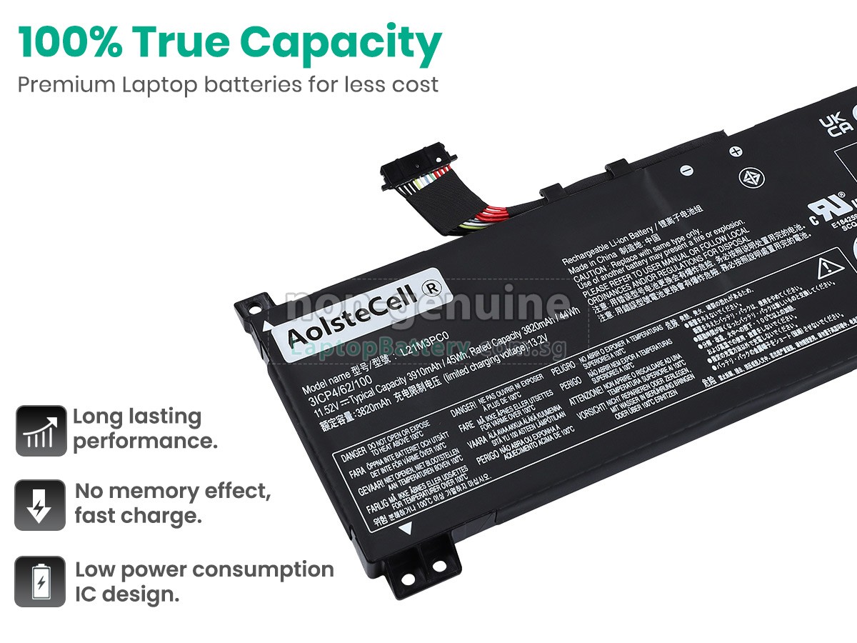 replacement Lenovo IdeaPad GAMING 3 15ARH7-82SB00F8KR battery