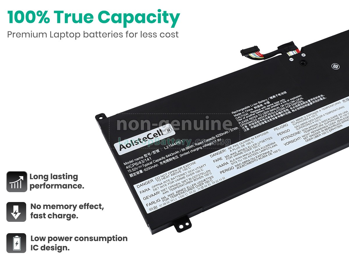 replacement Lenovo LEGION S7 16IAH7-82TF004NSP battery