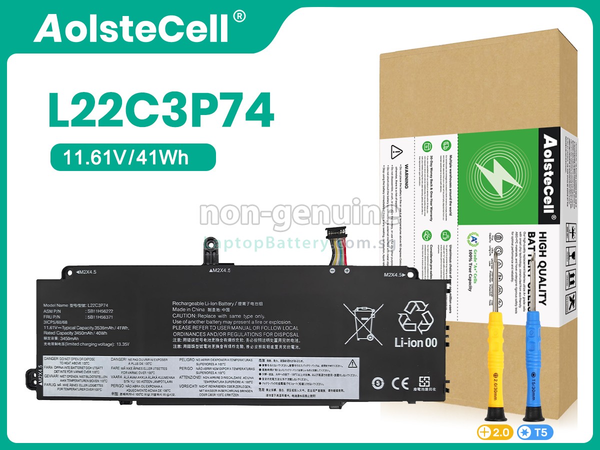 replacement Lenovo L22C3P74 battery